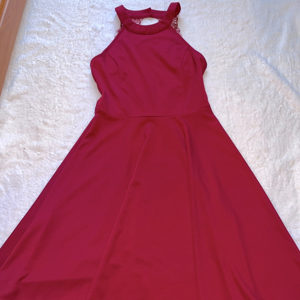 Red A-Line Homecoming Dress